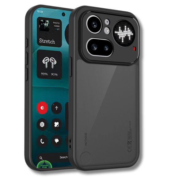 Nothing Phone 4a Pro MagSafe Hoesje Mat Zwart Transparant met Magnetische Ondersteuning – foto 6