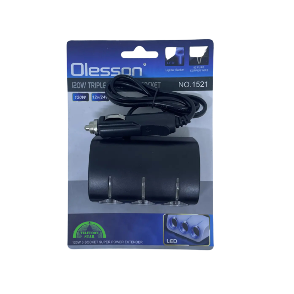 Auto Stroomaansluiting Verdeelstekker 120W &ndash; LED Socket – foto 3