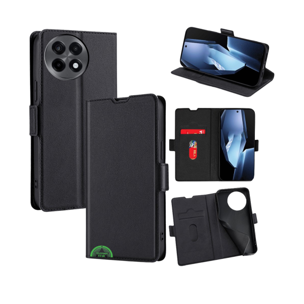 OnePlus Nord CE 5 Wallet Case Zwart Bookcase hoesje Duurzaam materiaal – foto 2