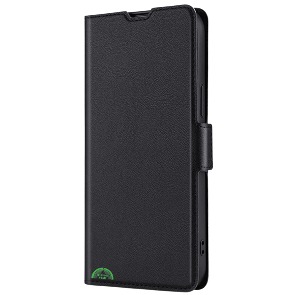 Google Pixel 10a Bookcase Hoesje Zwart Leren Look Met Pasjeshouder – foto 5