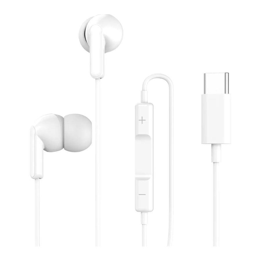 USB-C Oordopjes met Microfoon en Bediening &ndash; Geschikt voor USB-C