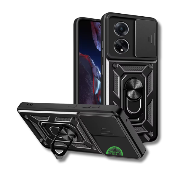 Hoesje voor Oppo A58 4G met Camera-Slider Kickstand – foto 2