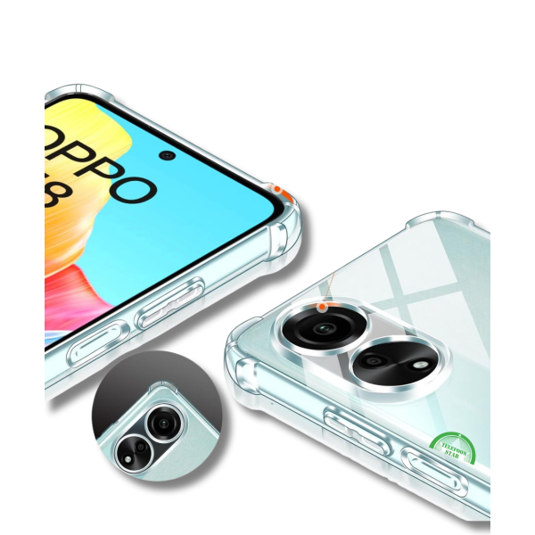 Hoesje voor Oppo A58 4G Transparant Anti-Shock – foto 2