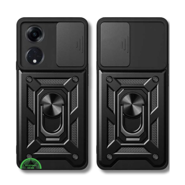 Hoesje voor Oppo A58 4G met Camera-Slider Kickstand – foto 3