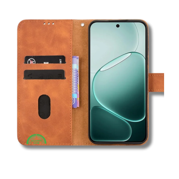 Bookcase Oppo A6 Pro Bruin Stijlvolle Bescherming en strak – foto 2