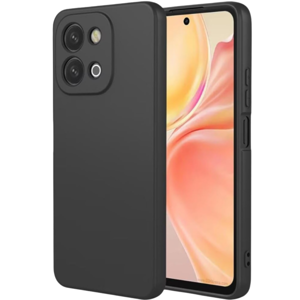 Oppo A6 Pro Zwart Hoesje Silicone Slank en lichtgewicht ontwerp – foto 2