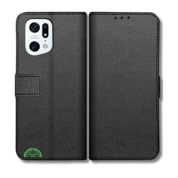 Bookcase Hoesje voor Oppo Find X5 Pro Zwart Stijlvolle Bescherming – foto 5