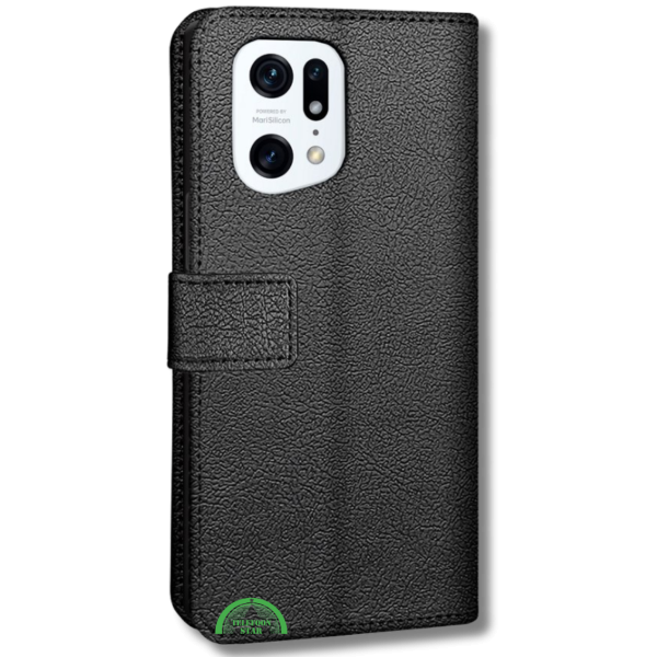 Bookcase Hoesje voor Oppo Find X5 Pro Zwart Stijlvolle Bescherming – foto 2