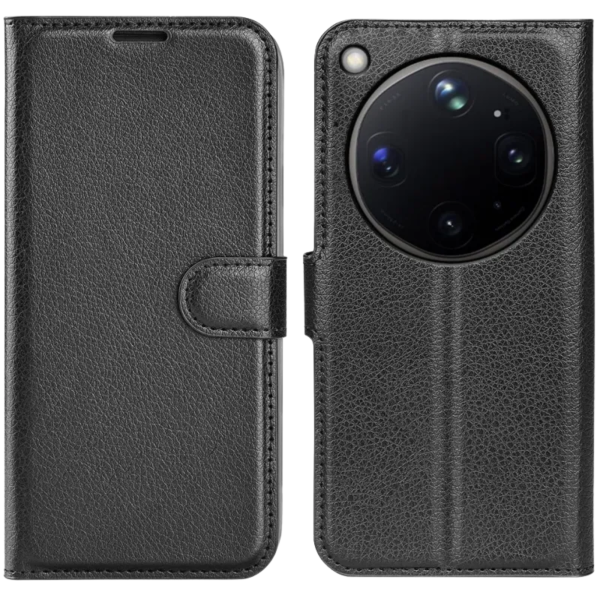 OPPO Find X9 Ultra Bookcase Hoesje Zwart met Pasjeshouder en Magneetsluiting – foto 4