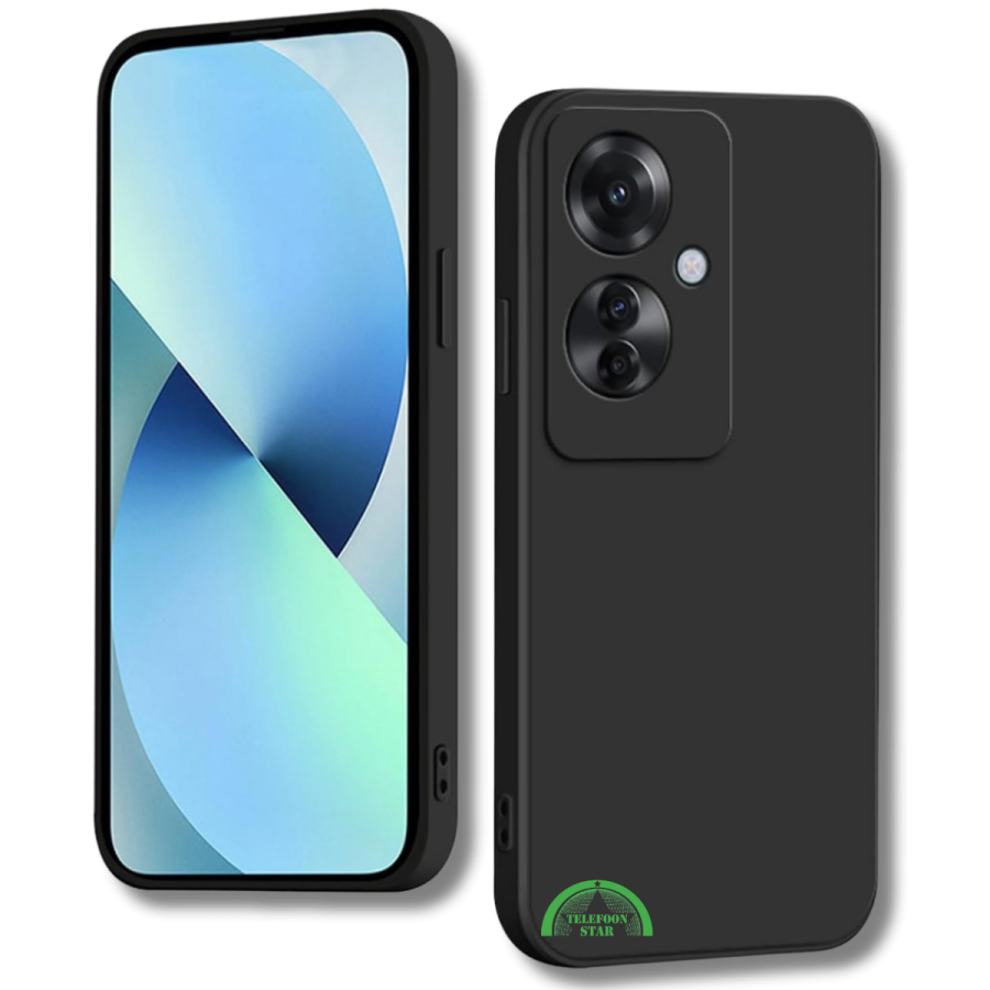 Zwart Hoesje voor OPPO Reno 11F Slank Flexibel &amp; Krasbestendig