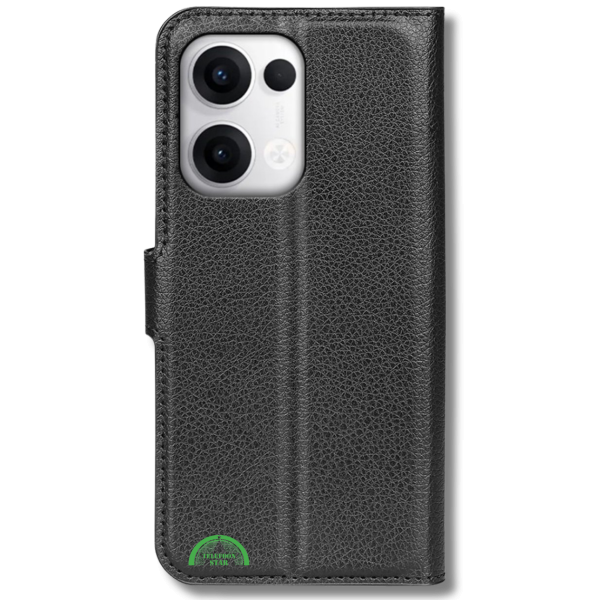 Hoesje voor Oppo Reno 13 Pro Zwart Bookcase Premium kunstleer volledig – foto 6