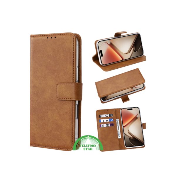 Bookcase Hoesje voor Oppo Reno 14 5G Bruin – foto 4