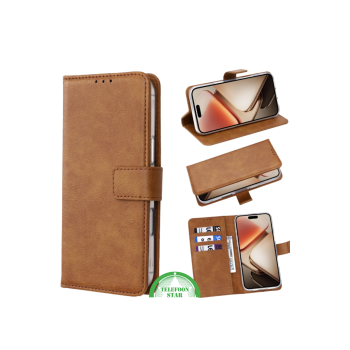 Bookcase hoesje voor Oppo A79 Bruin volledig