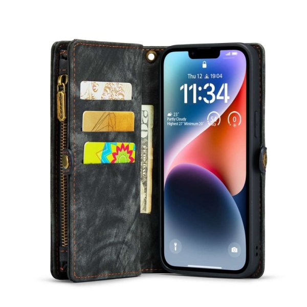 iPhone 14 3-in-1 portemonnee hoesje zwart – foto 5