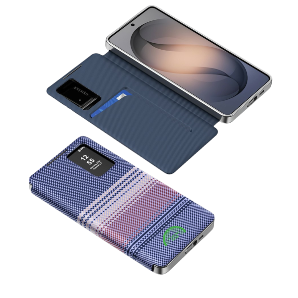 Samsung Galaxy S26 Paars Smart View Boekcase Hoesje Met Dagelijkse slijtage Stof – foto 5