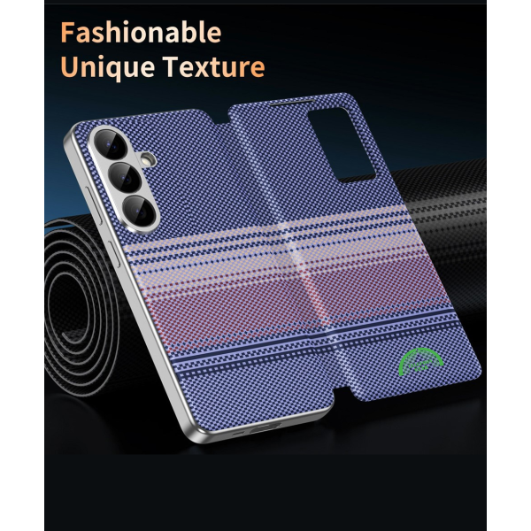 Samsung Galaxy S26 Paars Smart View Boekcase Hoesje Met Dagelijkse slijtage Stof – foto 2