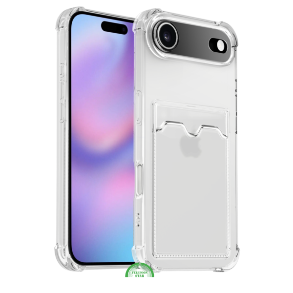 Transparant Hoesje met Kaartvak voor iPhone 17 Air &ndash; Bescherming &amp; Functionaliteit Silicone Slank | Telefoonstar – foto 5