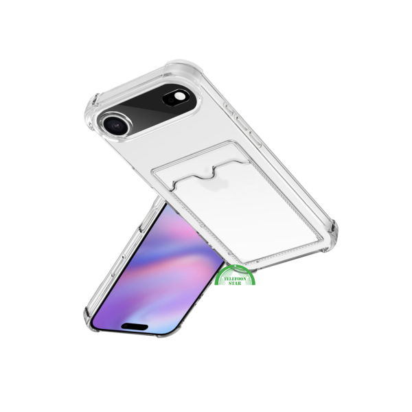 Transparant Hoesje met Kaartvak voor iPhone 17 Air &ndash; Bescherming &amp; Functionaliteit Silicone Slank | Telefoonstar – foto 2