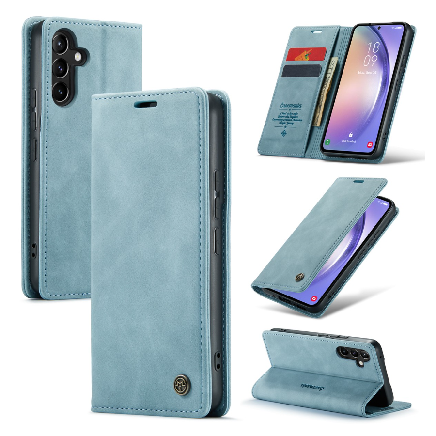 Google Pixel 10 Hoesje Bookcase Blauw &ndash; Stijlvolle Wallet Case met Kaarthouder
