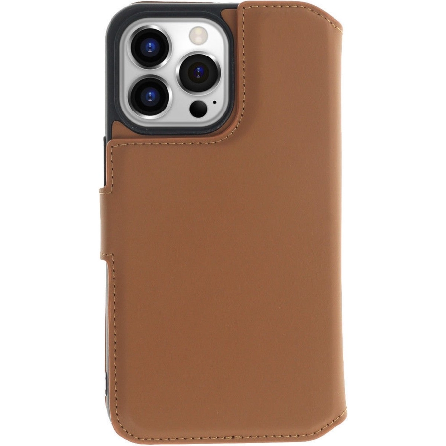 iPhone 15 Pro 2 in 1 Hoesje | 100% Leer | Minimalistisch | Bruin