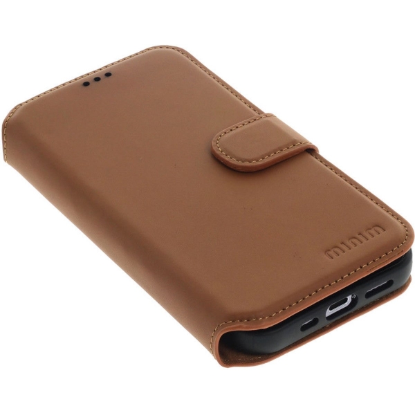 iPhone 15 Pro 2 in 1 Hoesje | 100% Leer | Minimalistisch | Bruin – foto 3