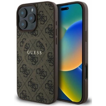 Guess MagSafe Hoesje Bruin voor iPhone 16 Pro Max