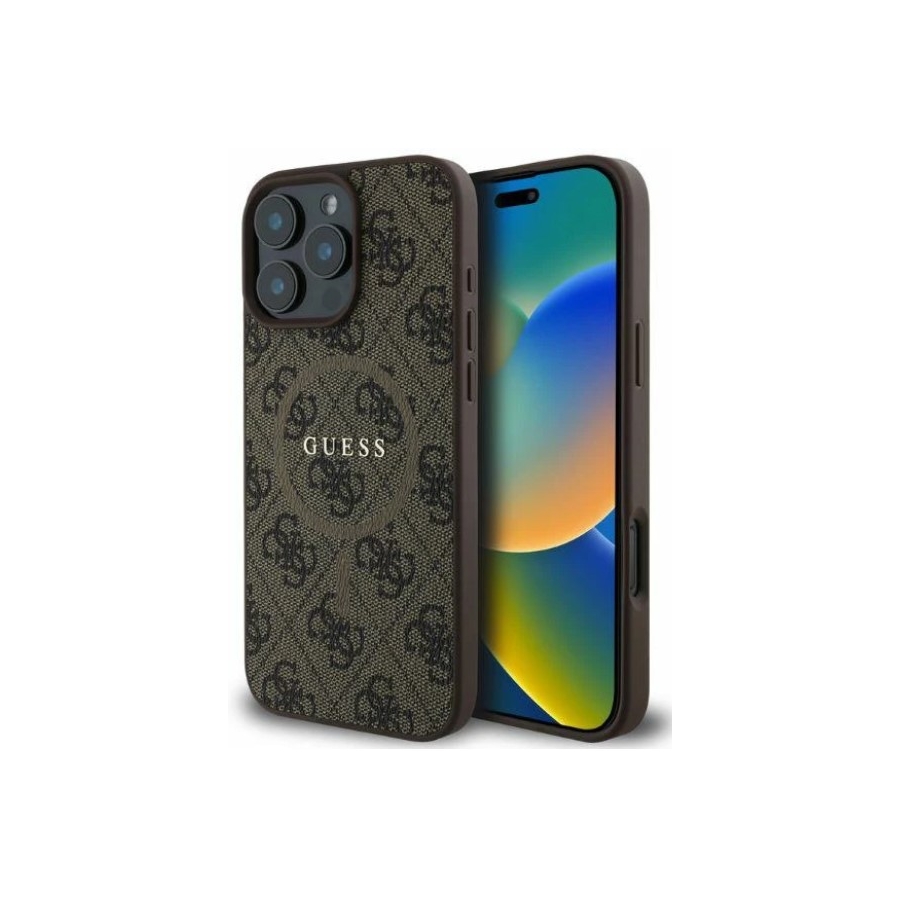 Guess MagSafe Hoesje Bruin voor iPhone 16 Pro Max