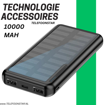 Solar Powerbank 20.000 mAh &ndash; Altijd Stroom Voor Onderweg