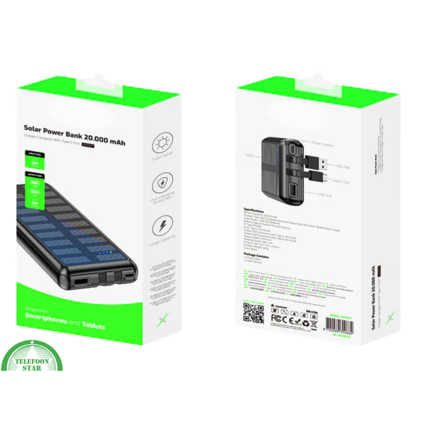 Solar Powerbank 20.000 mAh &ndash; Altijd Stroom Voor Onderweg – foto 5