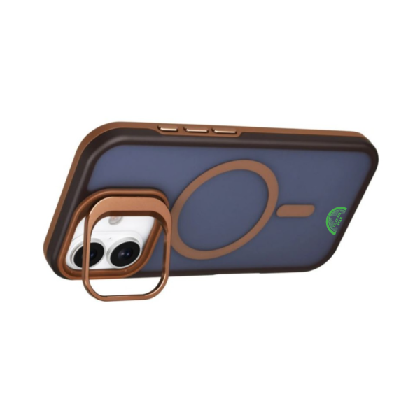 Hoesje voor iPhone 17 Premium DualTone MagSafe Backcover met Extra Grip &ndash; Dusty Bronze – foto 3
