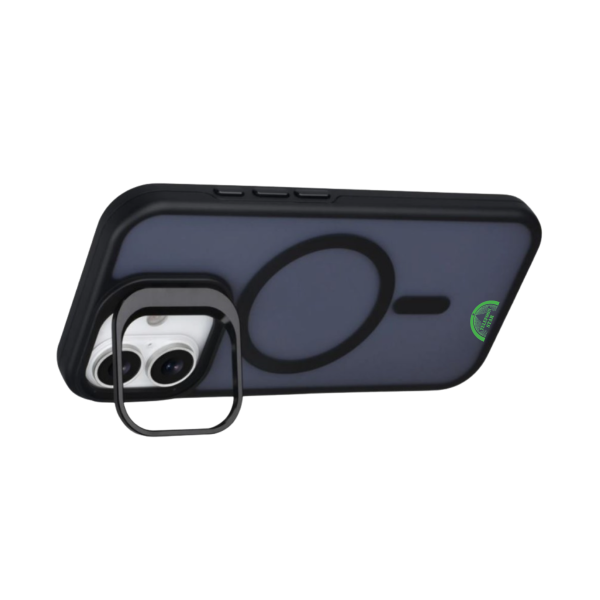 Hoesje voor iPhone 17 Premium DualTone MagSafe Backcover met Stevige hard case achterkant Onyx Black – foto 3