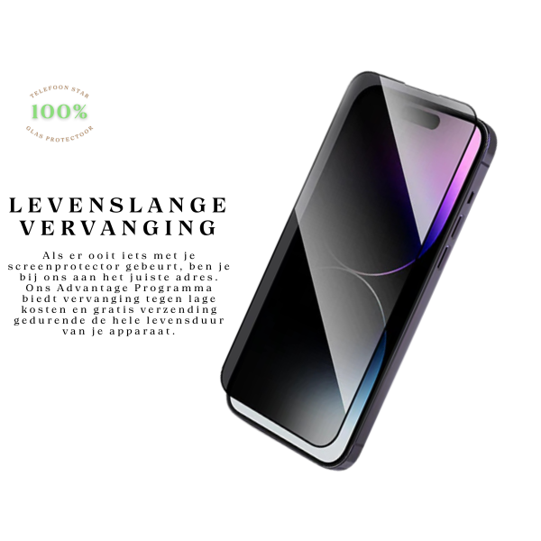 Privacy Screenprotector Gehard Glas iPhone serie – foto 5