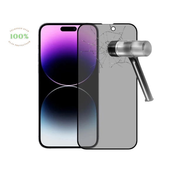 Privacy Screenprotector Gehard Glas iPhone serie – foto 3