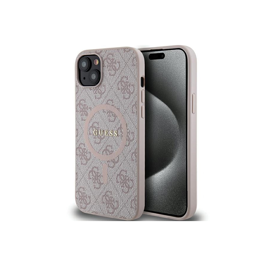 iPhone 15 MagSafe Hoesje | Guess Hoesje | Roze