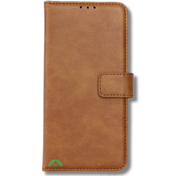 Hoesje Xiaomi 15 Bruin Lederen Look Met Pasjeshouder &amp; Kickstand – foto 2