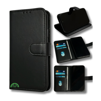 Bookcase Hoesje voor Xiaomi Redmi A3 Zwart Magnetische sluiting