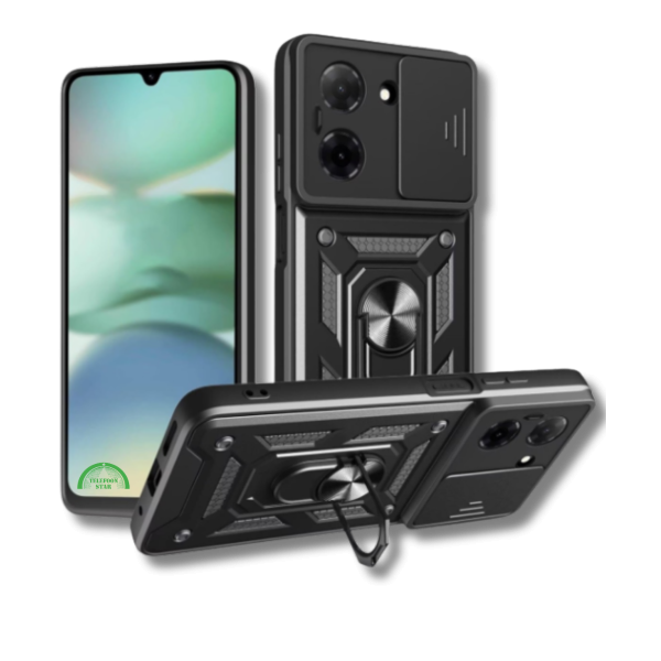 Hoesje voor Xiaomi Redmi A5 Zwart Slank ontwerp met Camera Slide Cover – foto 2