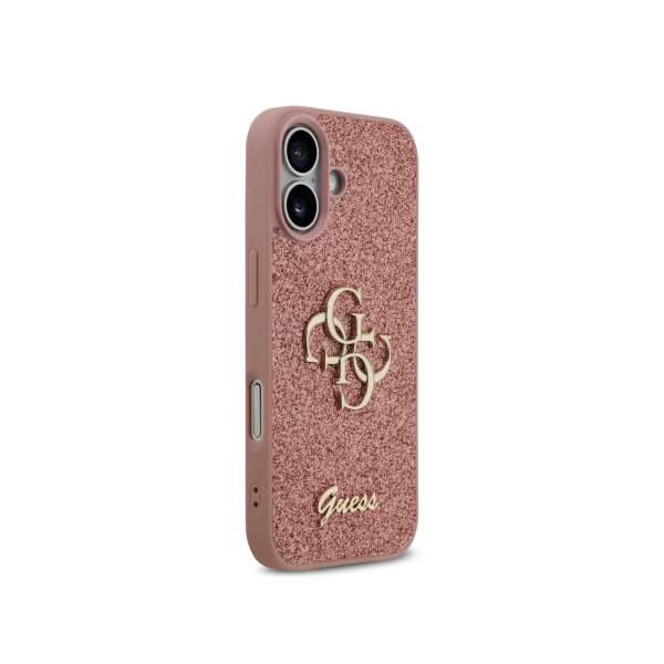Guess Roze Glitter Hoesje &ndash; met Gouden Logo &amp; Stijlvolle Bescherming – foto 4