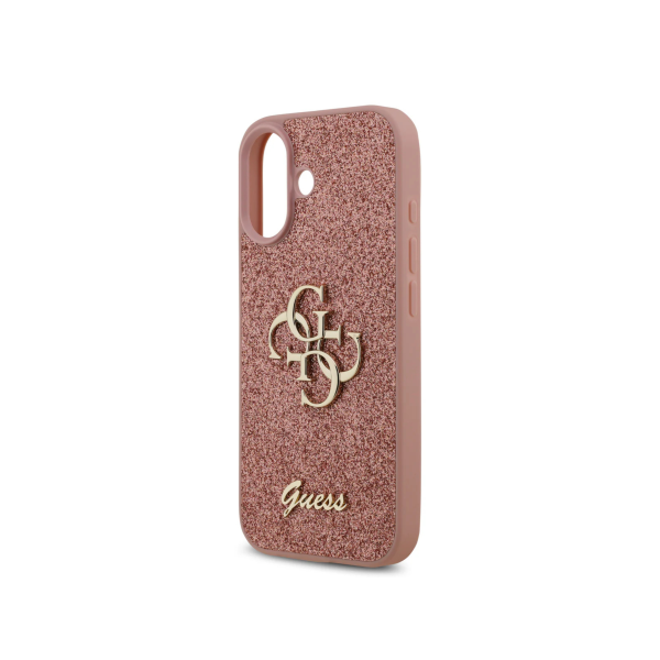 Guess Roze Glitter Hoesje &ndash; met Gouden Logo &amp; Stijlvolle Bescherming – foto 6