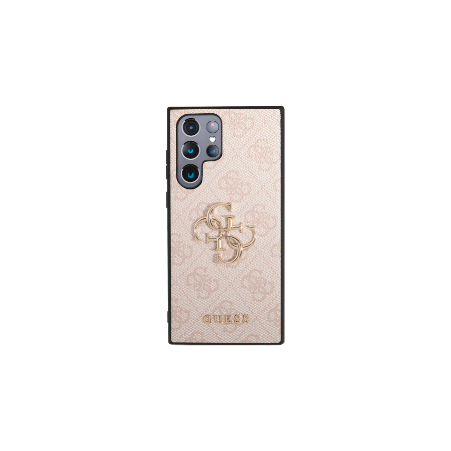 Samsung Galaxy S23 Ultra Hoesje Guess Roze met Goud
