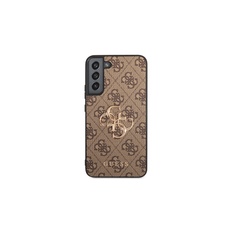 Samsung Galaxy S23 Hoesje Guess Bruin met Goud