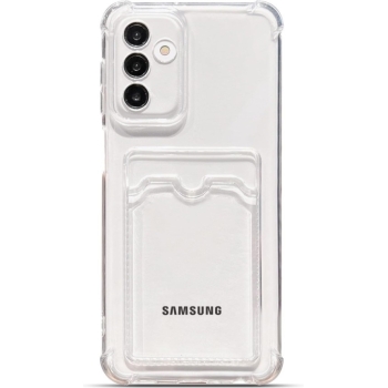 Flexibel Transparant Bumper Case met Kaartvak voor Samsung A16 5G