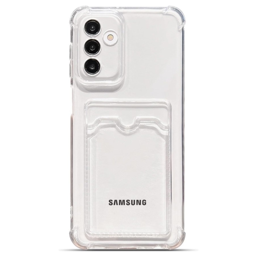 Flexibel Transparant Bumper Case met Kaartvak voor Samsung A16 5G