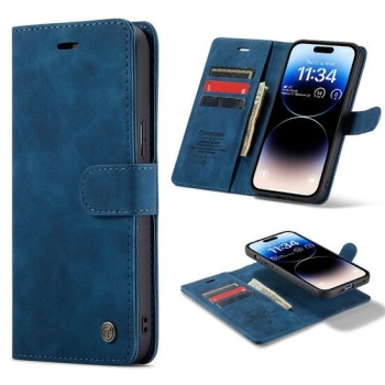 2 in 1 Hoesje Samsung S24 FE | Magnetisch Hoesje Samsung | Wallet case | Donkerblauw