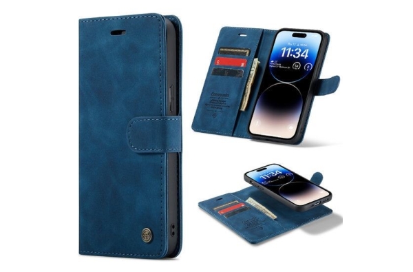 2 in 1 Hoesje Samsung S24 FE | Magnetisch Hoesje Samsung | Wallet case | Donkerblauw