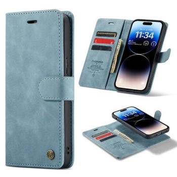 2 in 1 Hoesje Samsung S24 FE | Magnetisch Hoesje Samsung | Wallet case | Lichtblauw