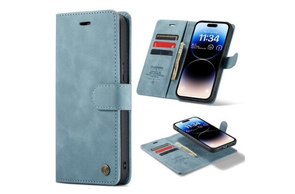 2 in 1 Hoesje Samsung S24 FE | Magnetisch Hoesje Samsung | Wallet case | Lichtblauw