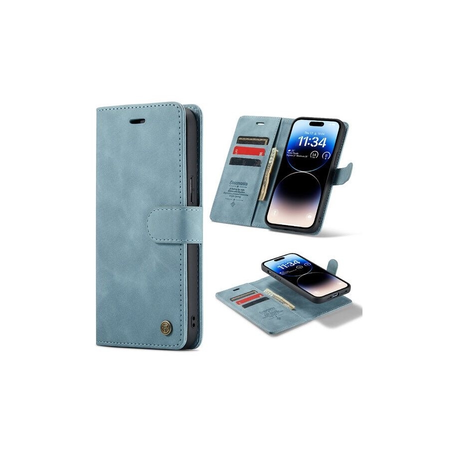 2 in 1 Hoesje Samsung S24 FE | Magnetisch Hoesje Samsung | Wallet case | Lichtblauw