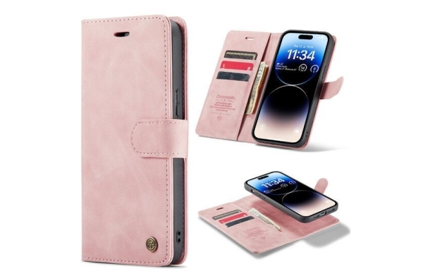 2 in 1 Hoesje Samsung S24 FE | Magnetisch Hoesje Samsung | Wallet case | Roze