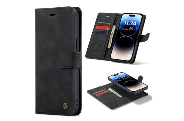 2 in 1 Hoesje Samsung S24 FE | Magnetisch Hoesje Samsung | Wallet case | Zwart